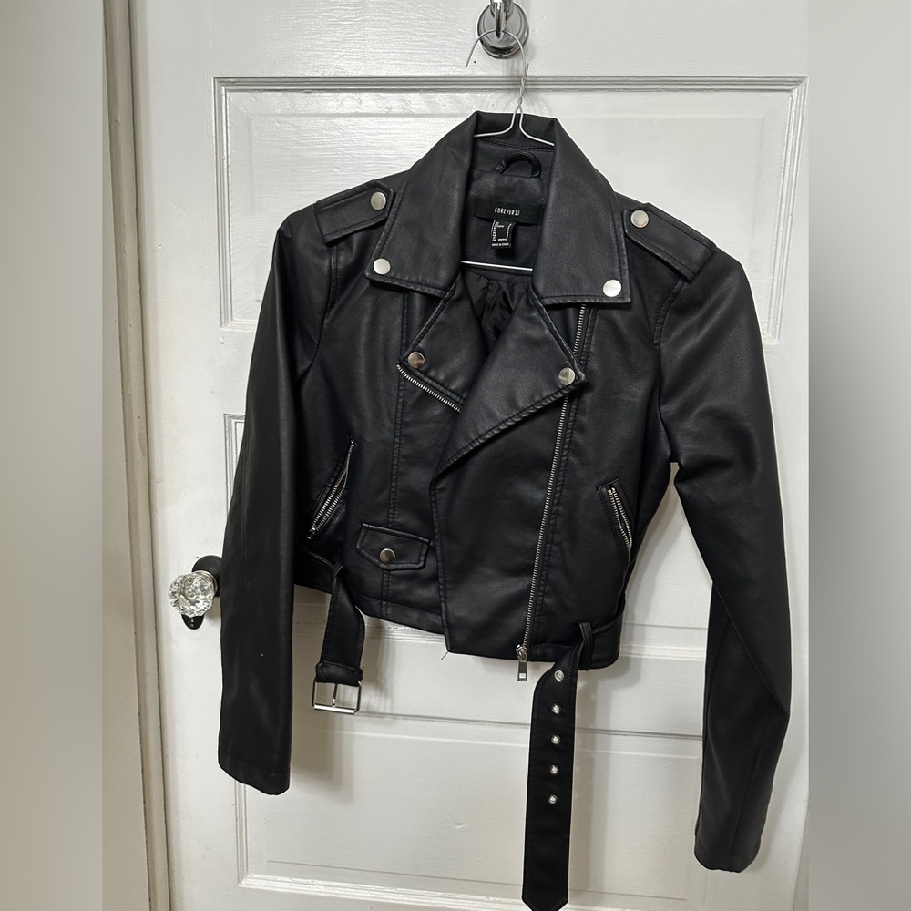 Black Women's biker jacket